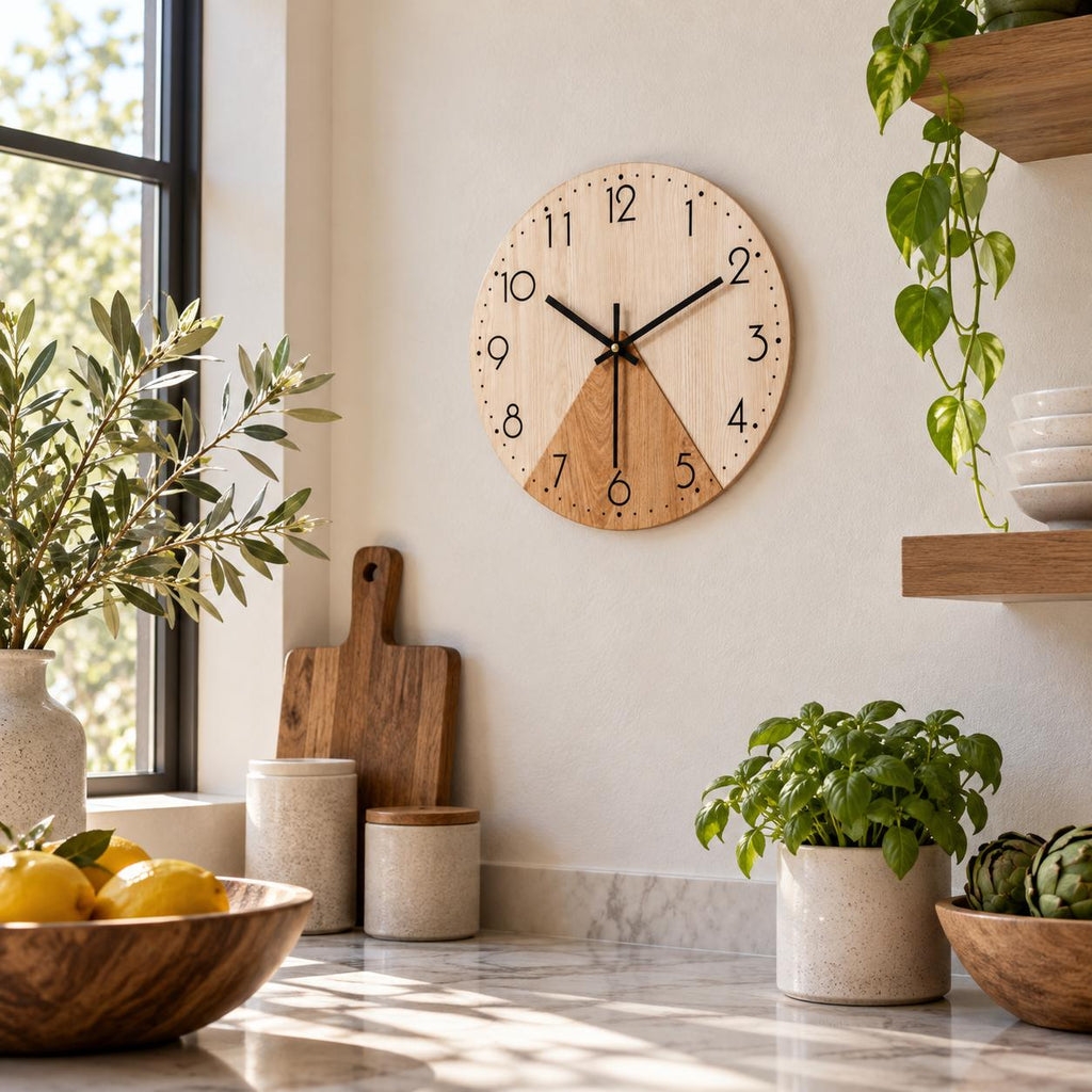 Horloge Murale Design Bois | Tilleul