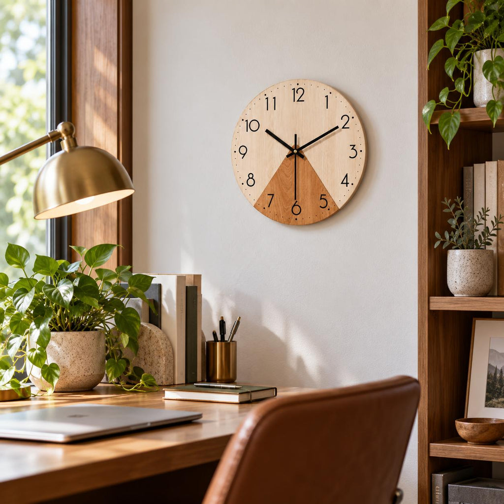 Horloge Murale Design Bois | Tilleul