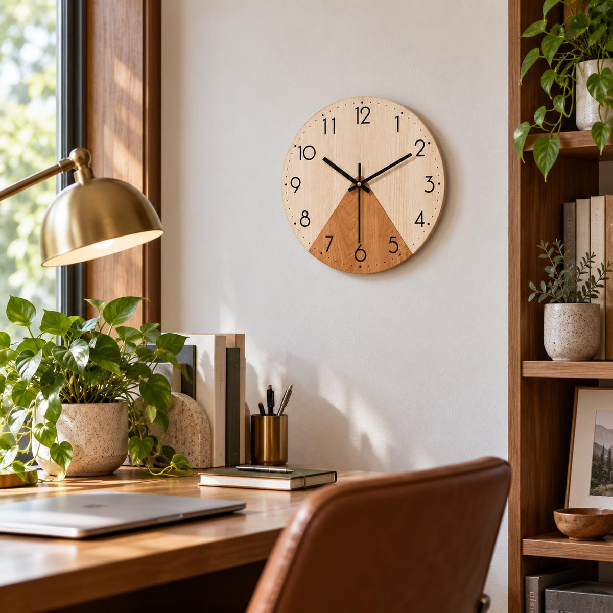 Horloge Murale Design Bois | Tilleul