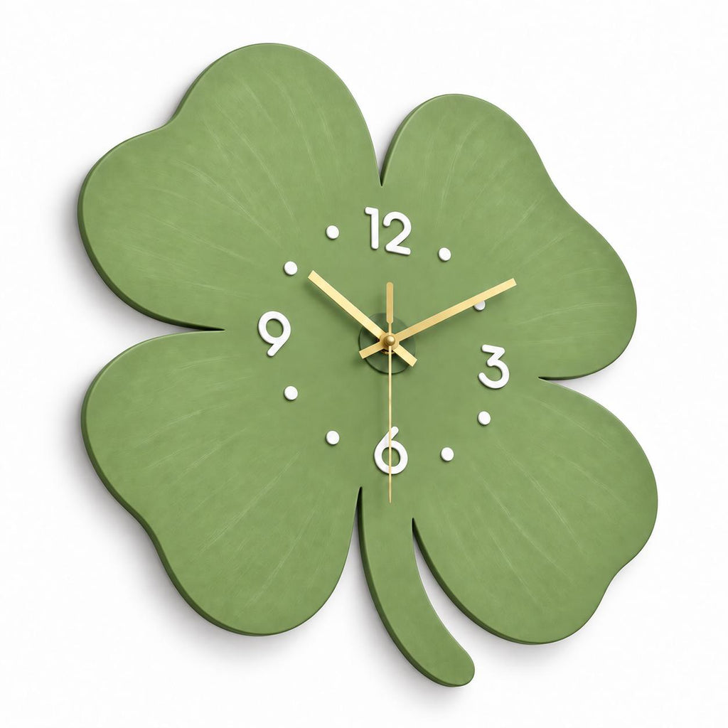 Horloge Murale Design Bois | Trèfle