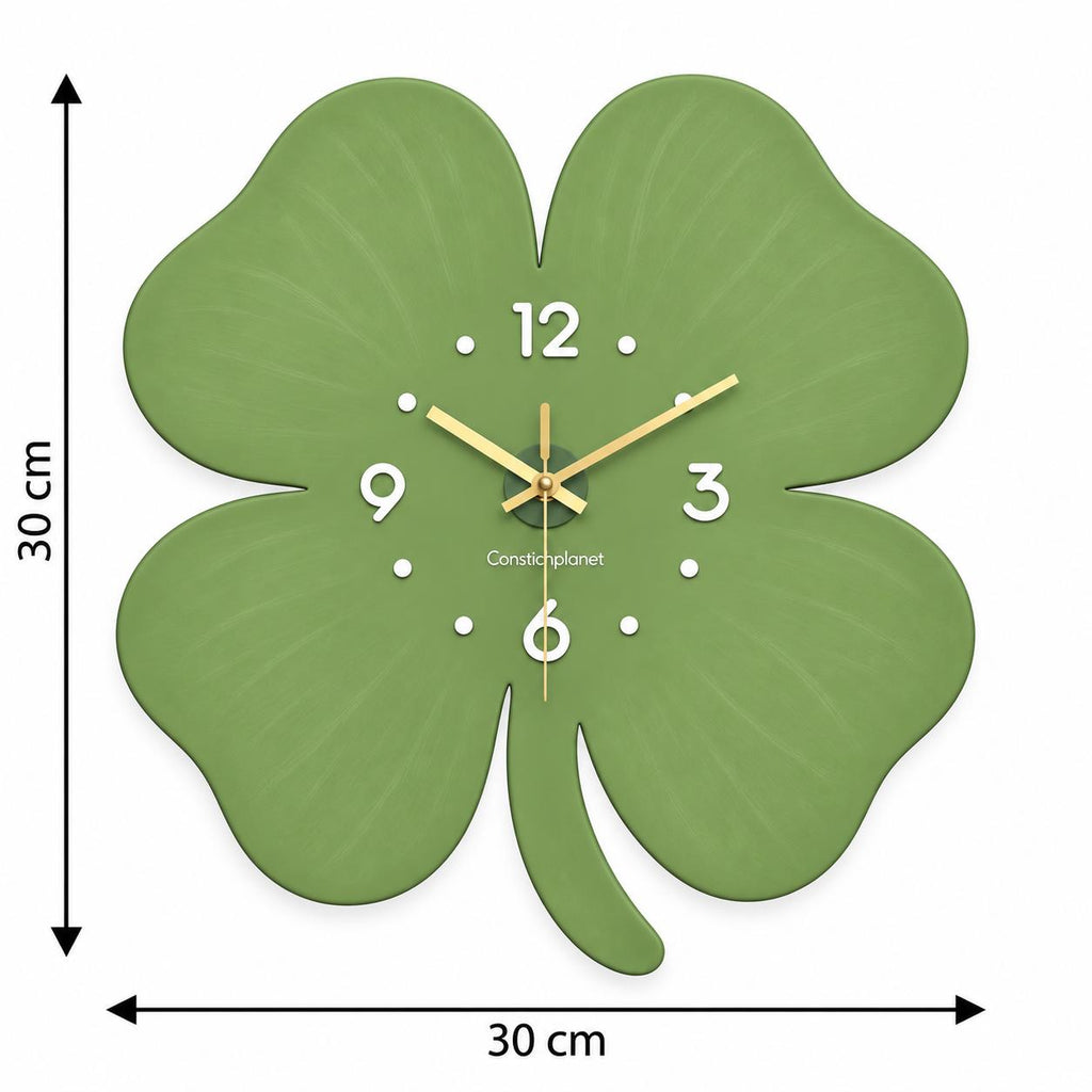 Horloge Murale Design Bois | Trèfle