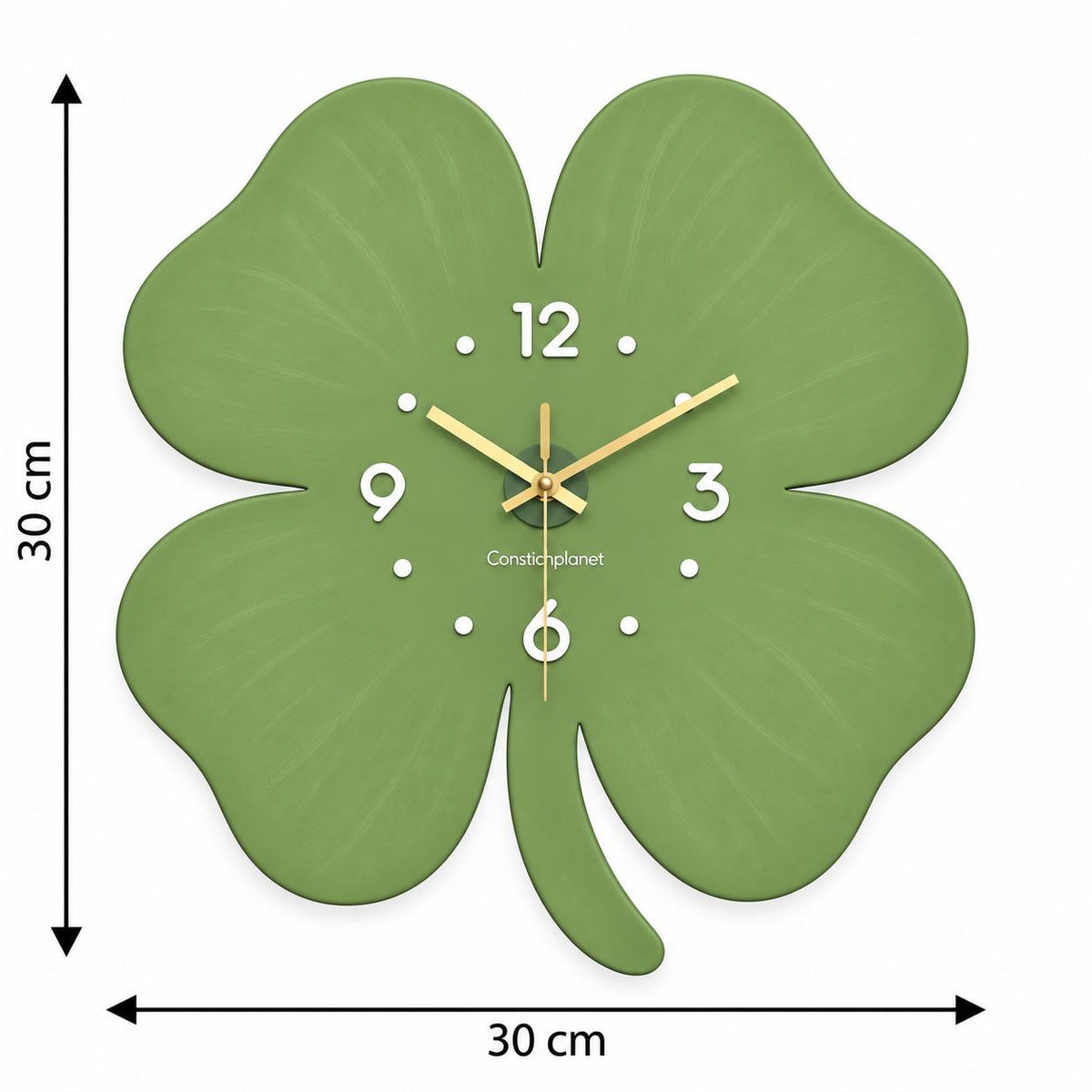 Horloge Murale Design Bois | Trèfle