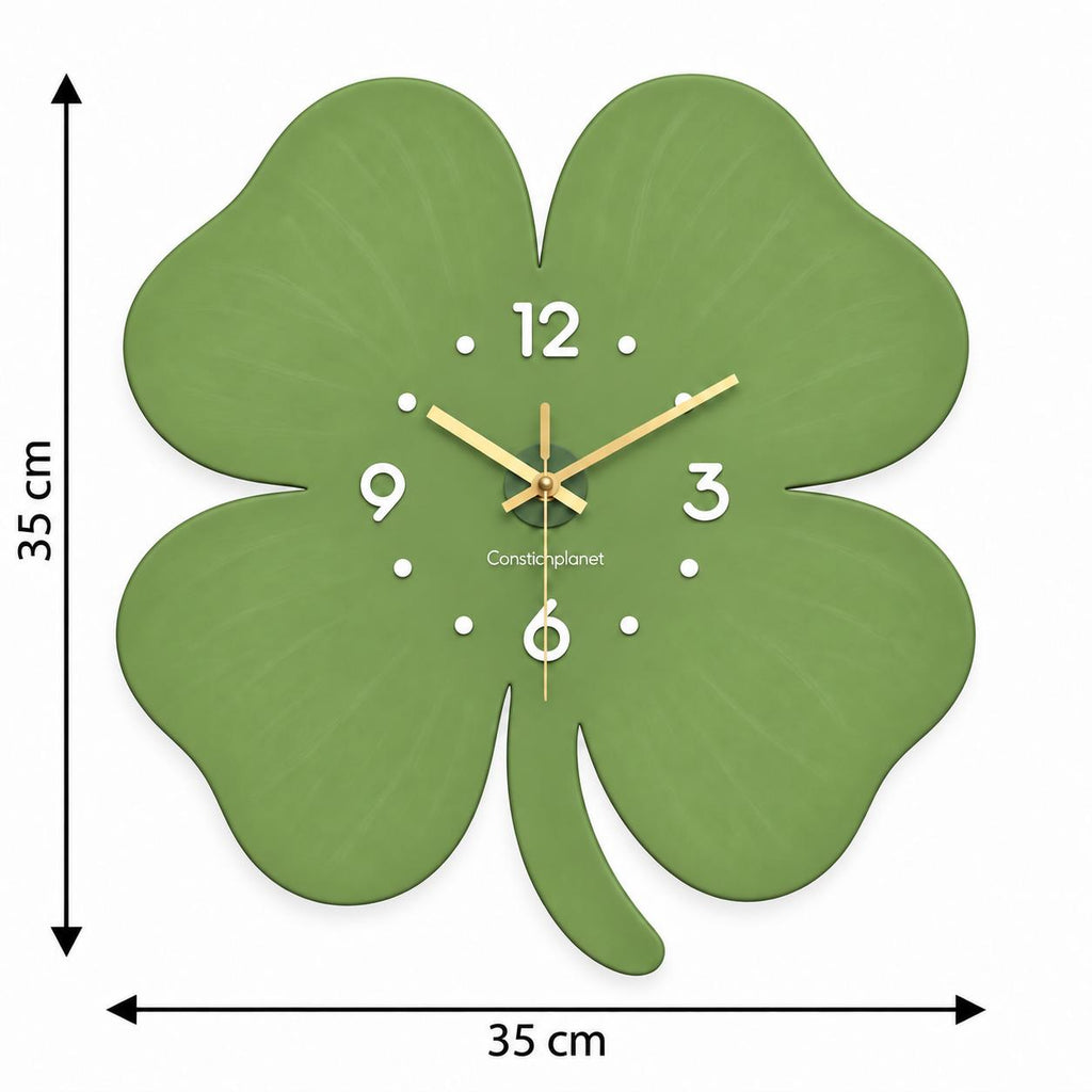 Horloge Murale Design Bois | Trèfle