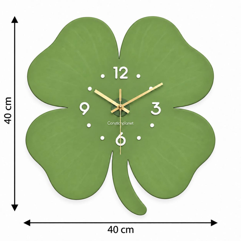 Horloge Murale Design Bois | Trèfle