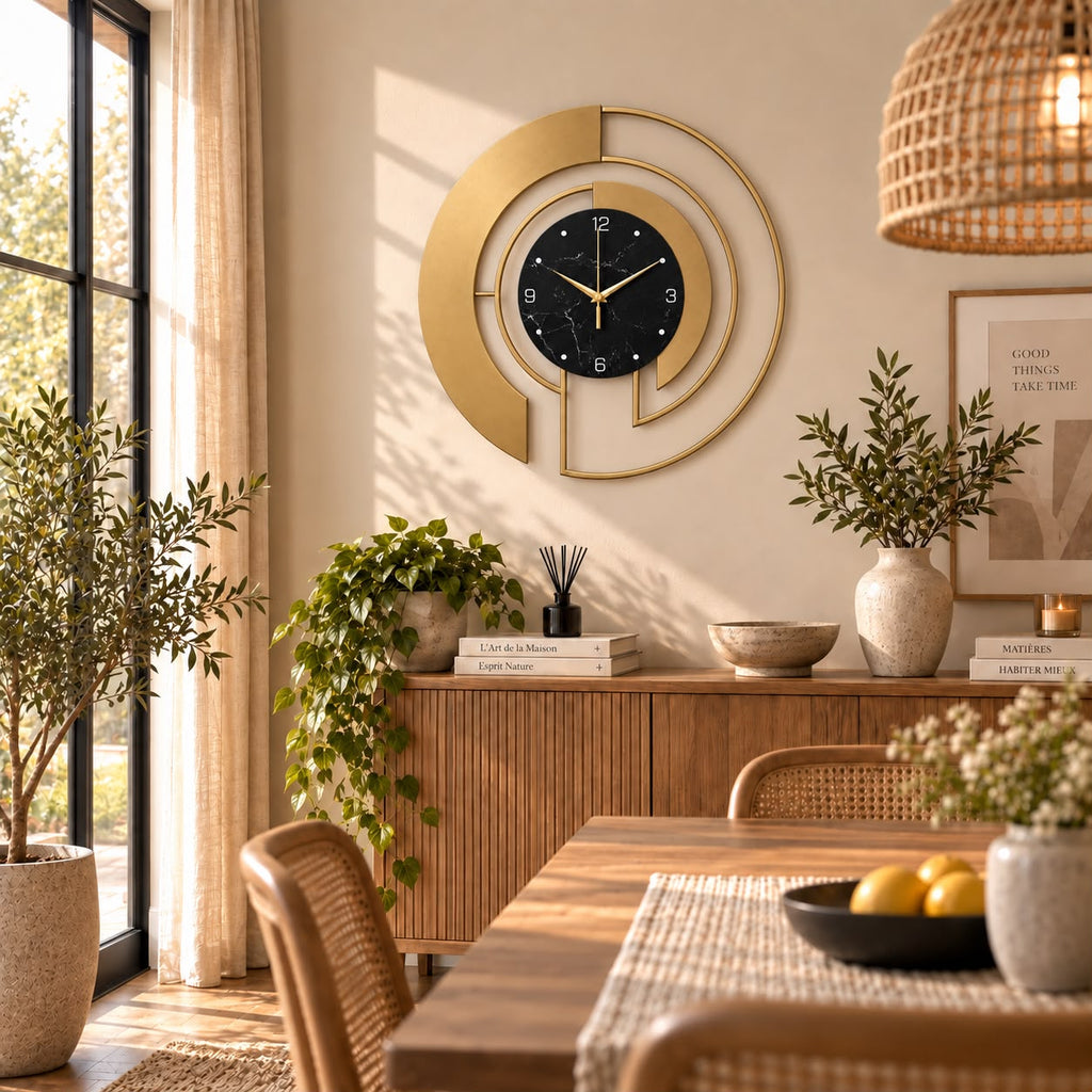 Horloge Murale Design Métal | Eclipse