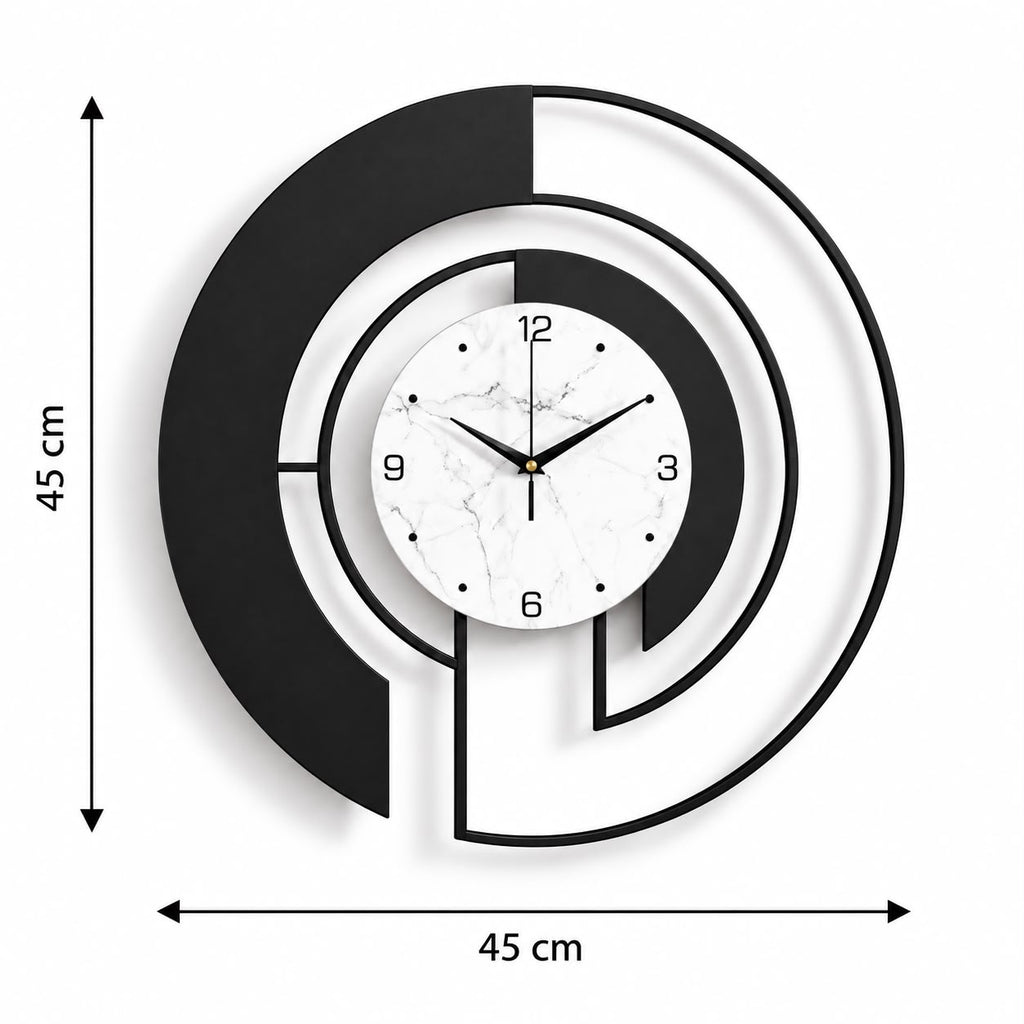 Horloge Murale Design Métal | Eclipse