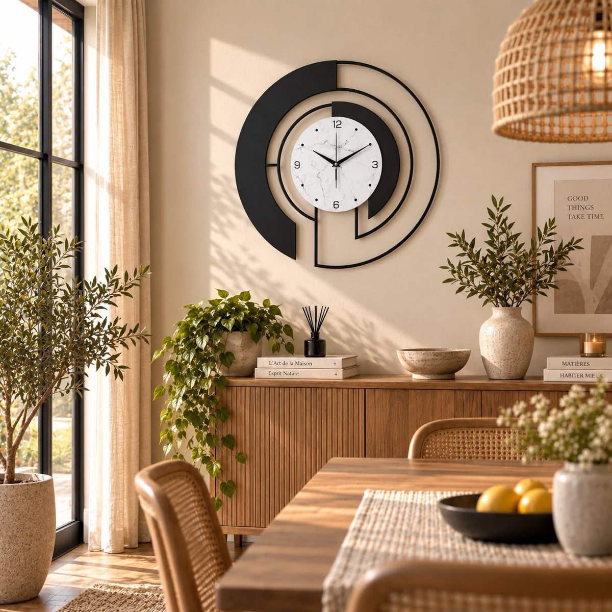 Horloge Murale Design Métal | Eclipse