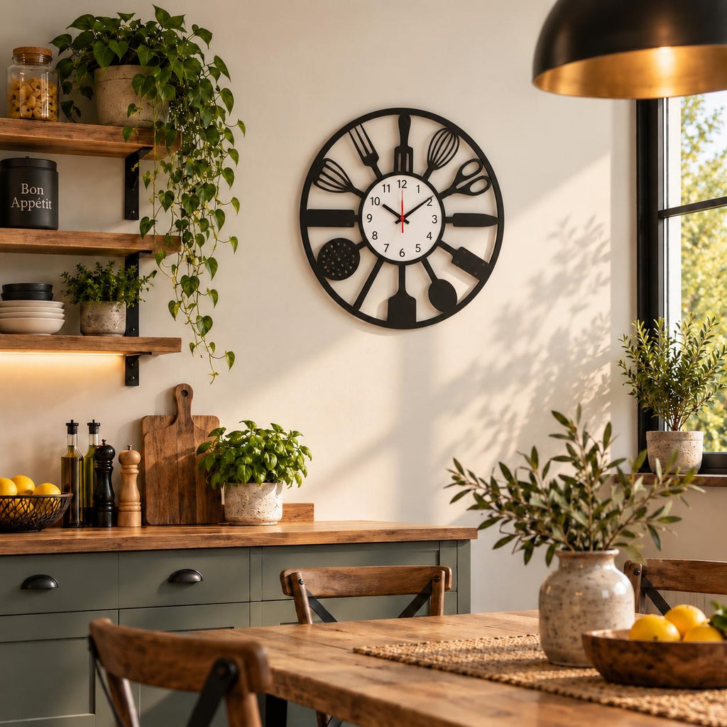 Horloge Murale Design Métal | Kitchen