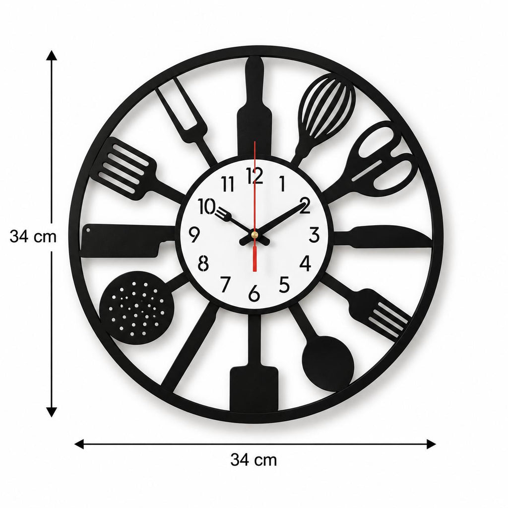 Horloge Murale Design Métal | Kitchen
