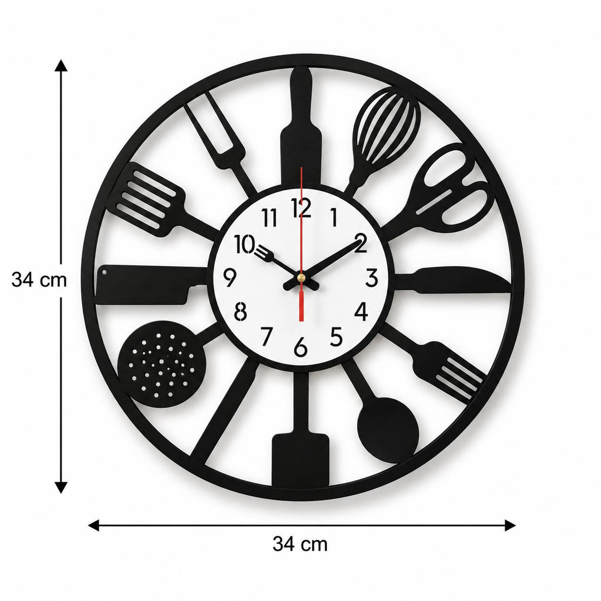 Horloge Murale Design Métal | Kitchen