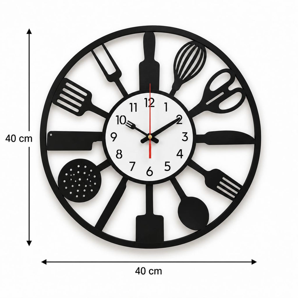 Horloge Murale Design Métal | Kitchen