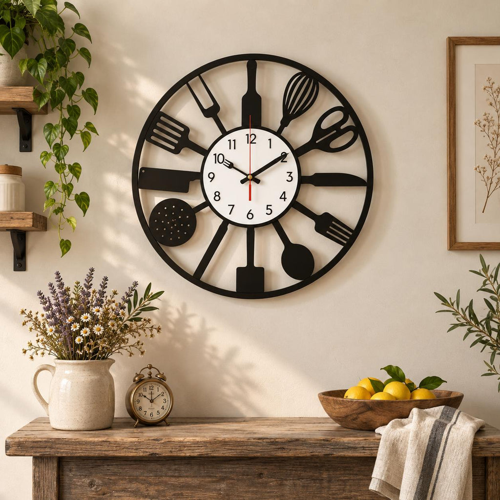 Horloge Murale Design Métal | Kitchen