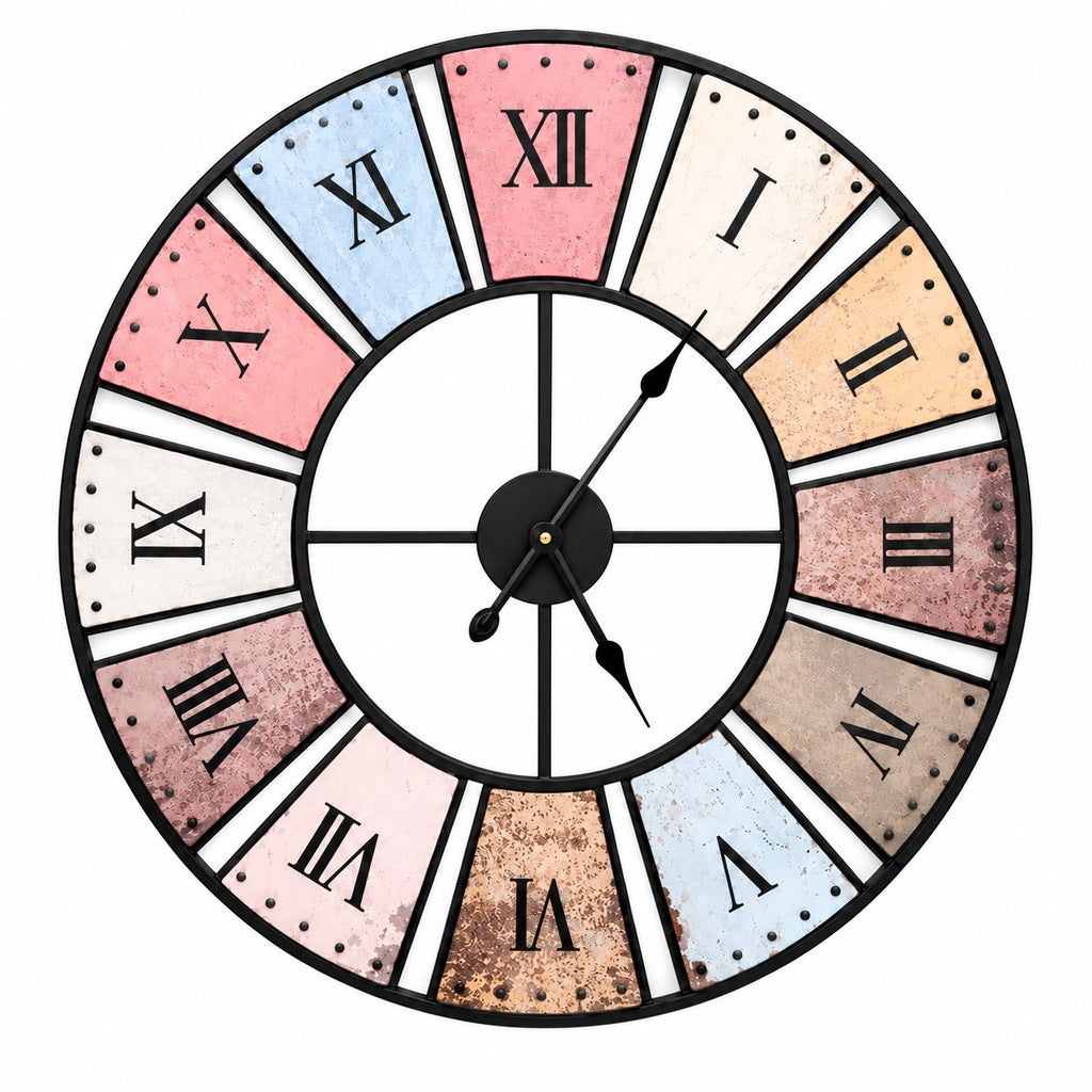 Horloge Murale Design Métal | Mosaïque