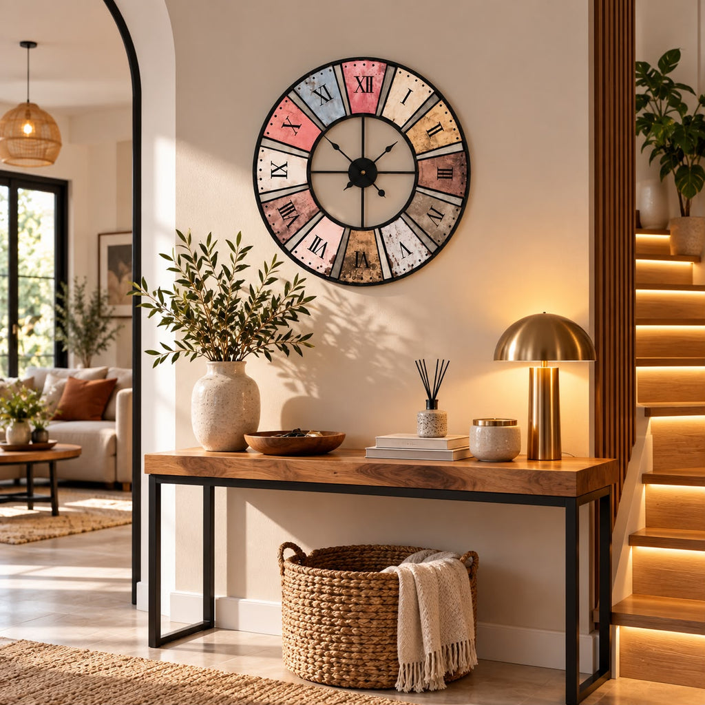Horloge Murale Design Métal | Mosaïque