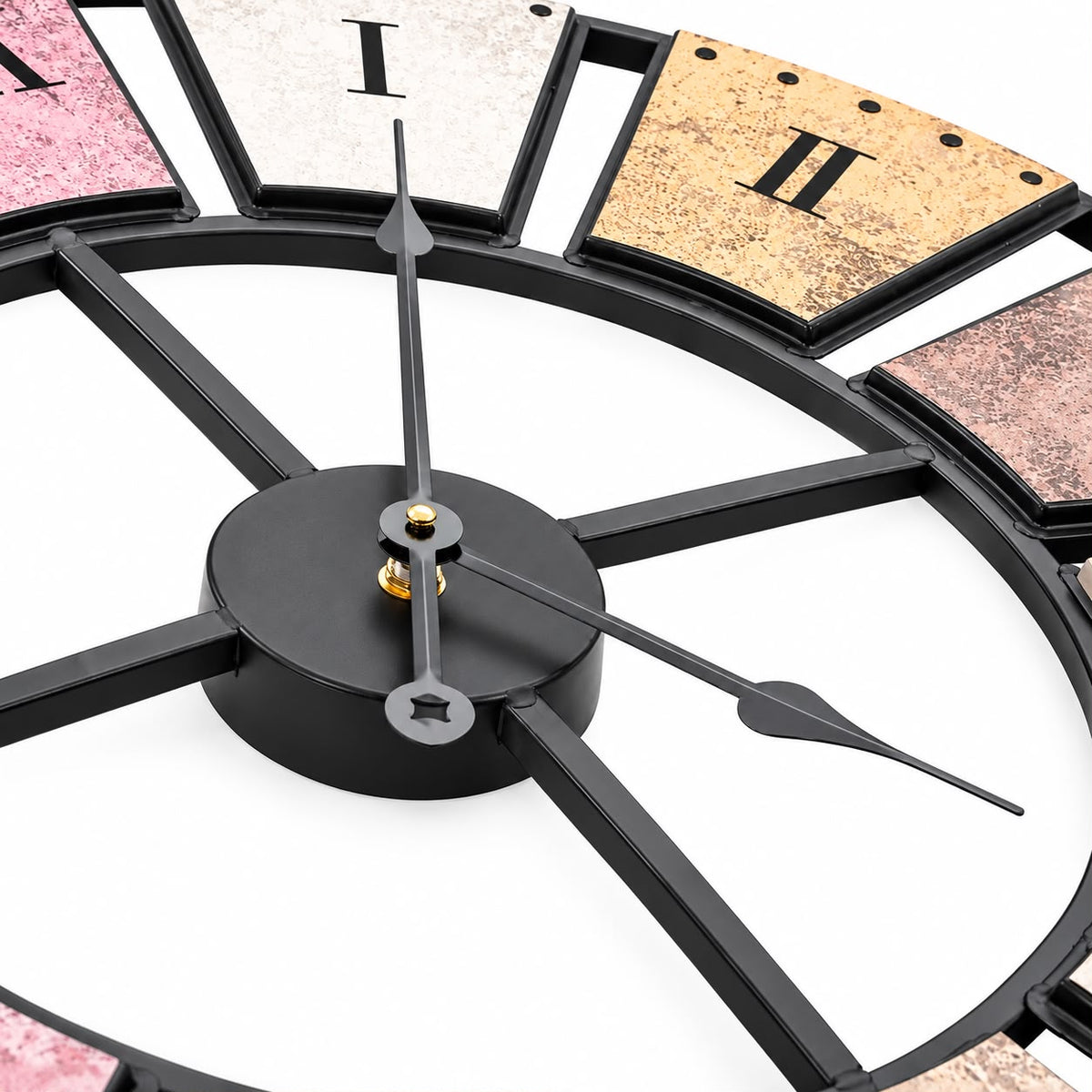 Horloge Murale Design Métal | Mosaïque
