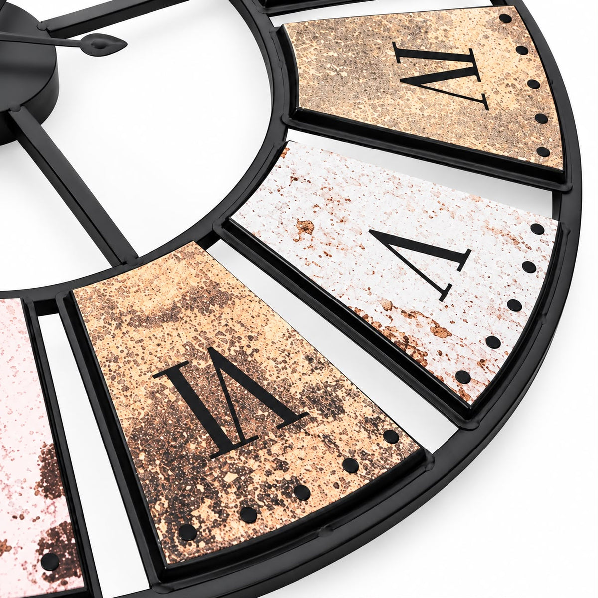Horloge Murale Design Métal | Mosaïque