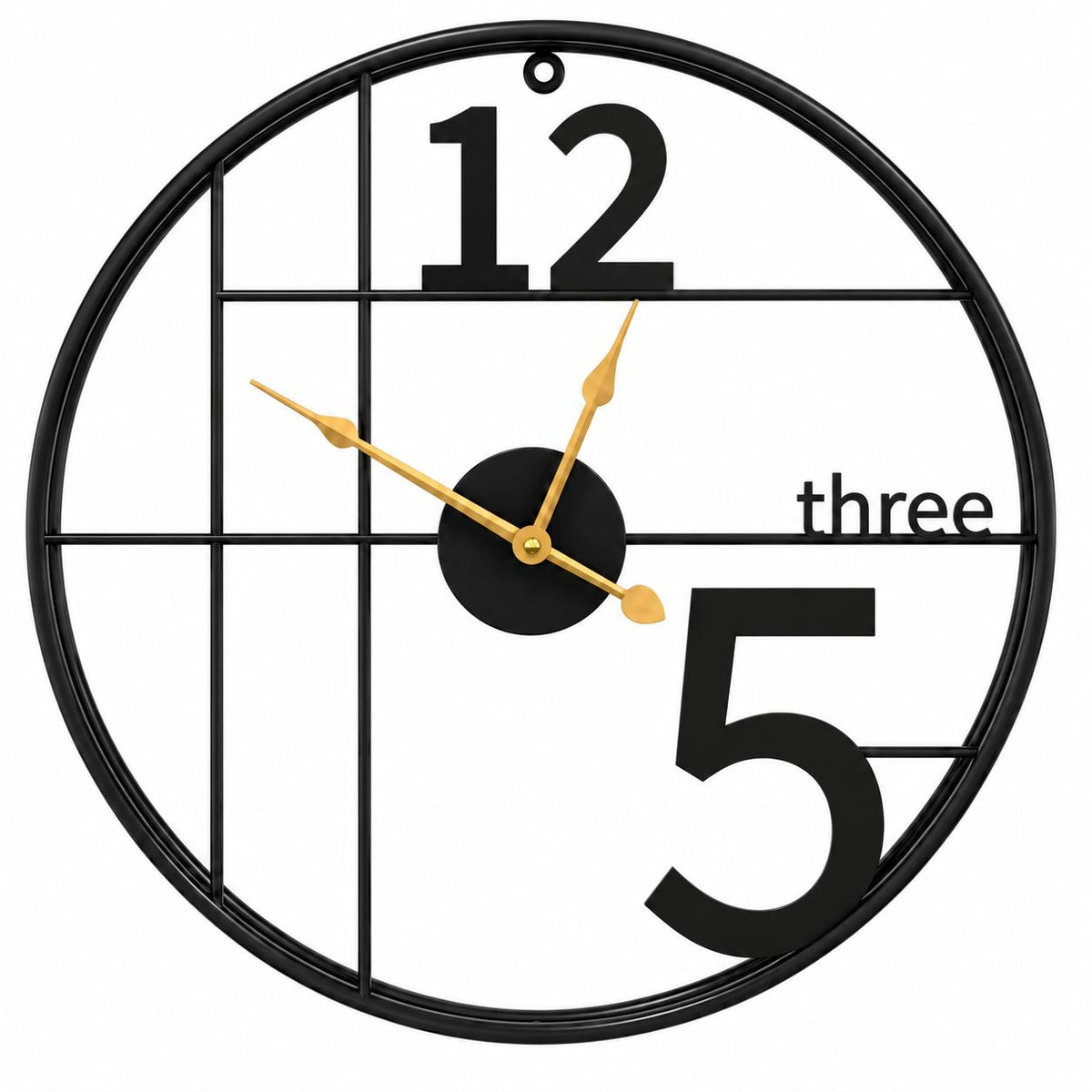 Horloge Murale Design Métal | Three