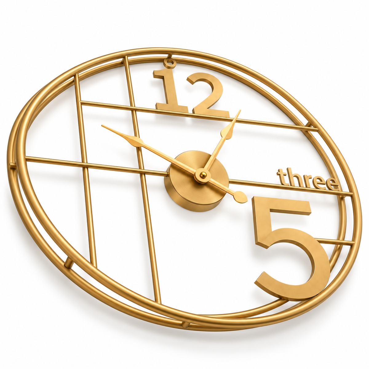Horloge Murale Design Métal | Three
