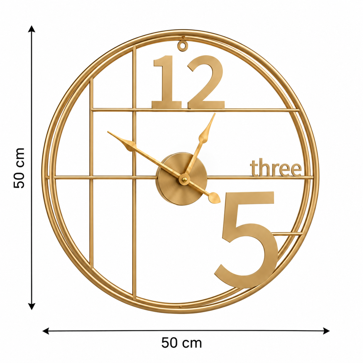 Horloge Murale Design Métal | Three