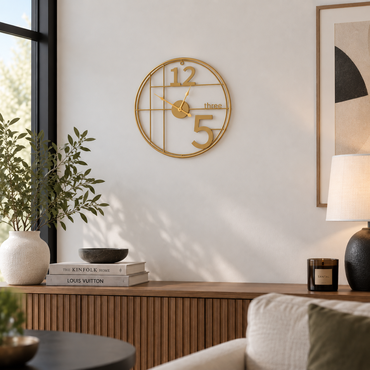 Horloge Murale Design Métal | Three
