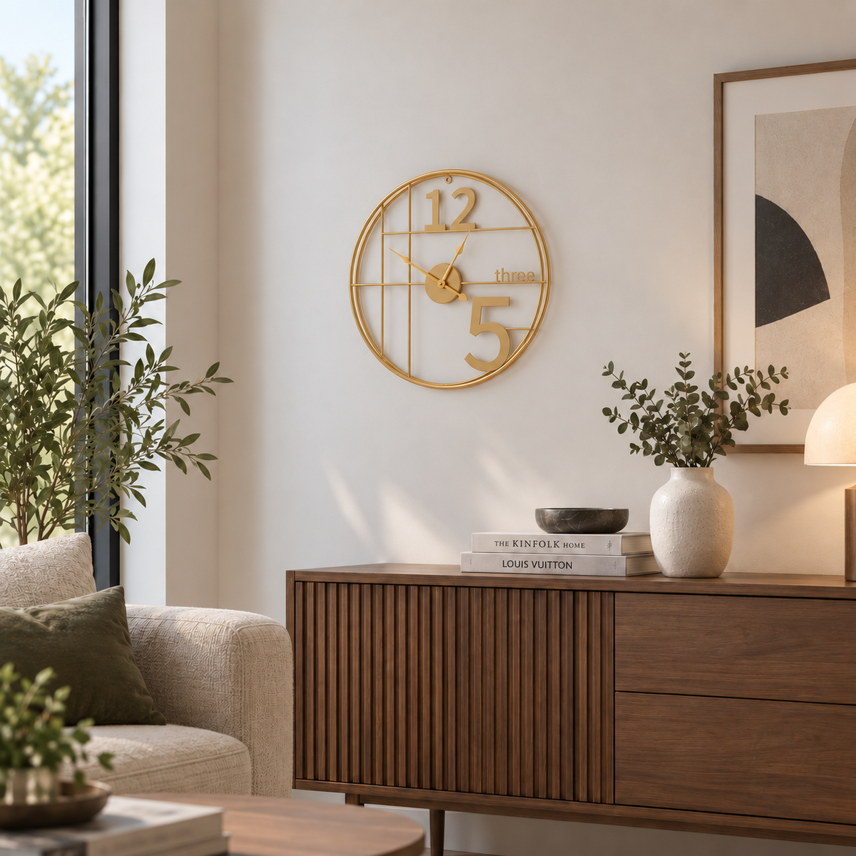 Horloge Murale Design Métal | Three