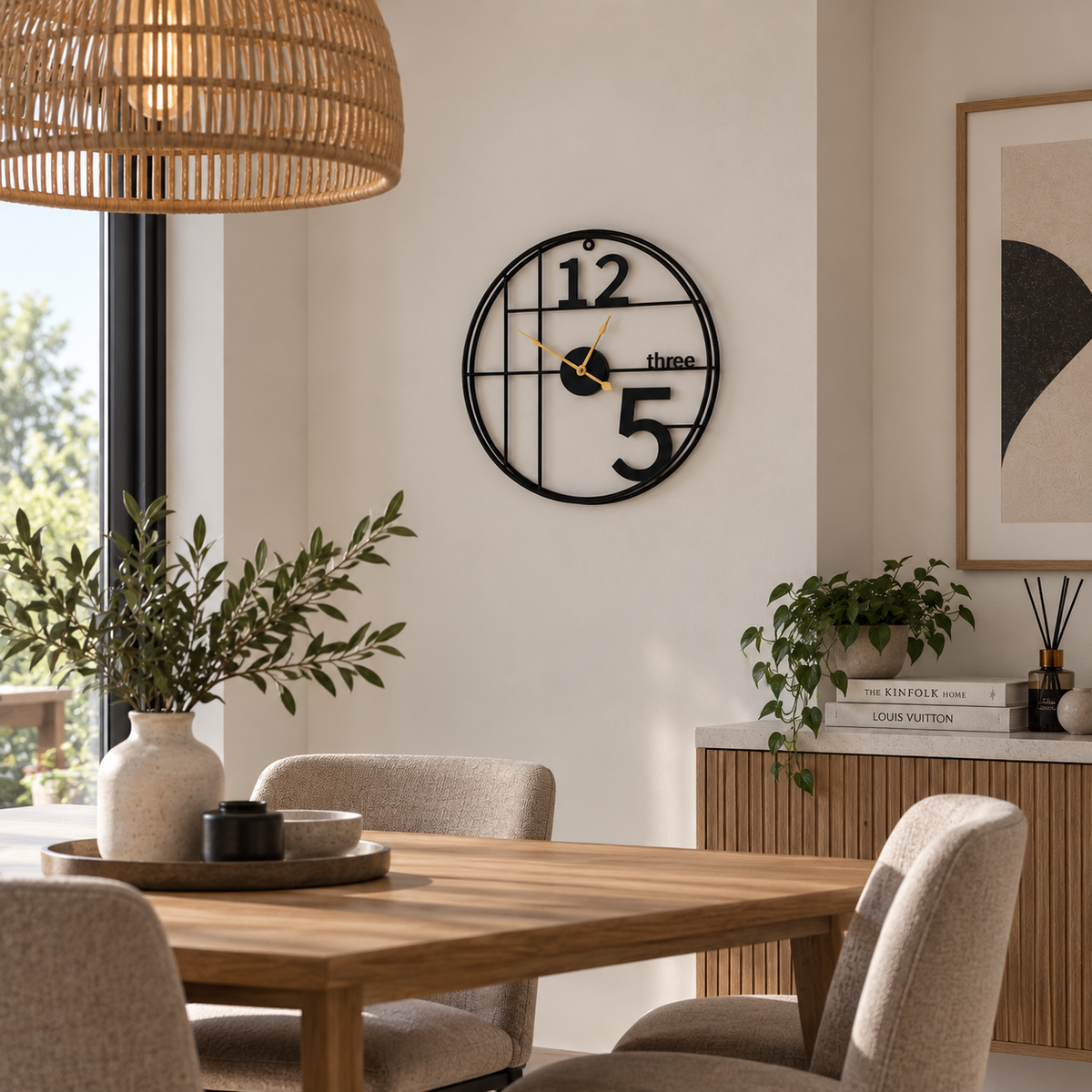 Horloge Murale Design Métal | Three