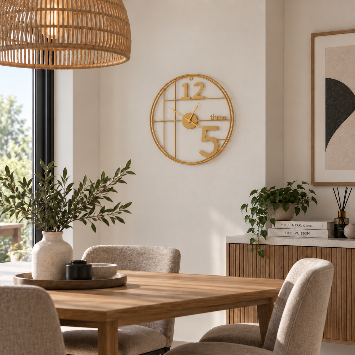 Horloge Murale Design Métal | Three