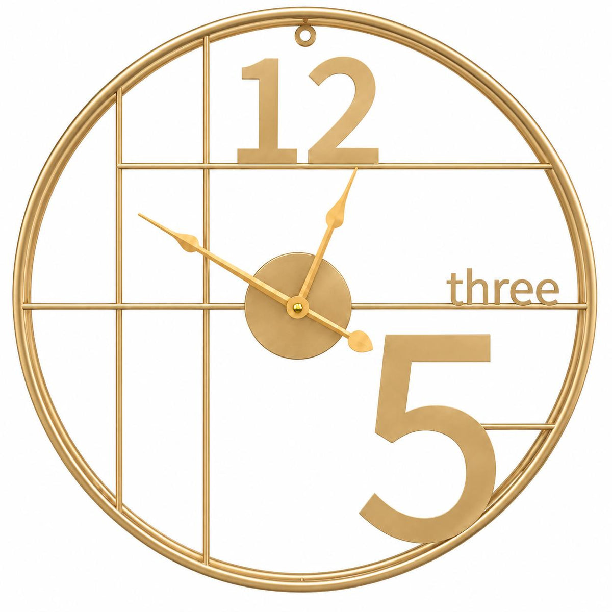 Horloge Murale Design Métal | Three