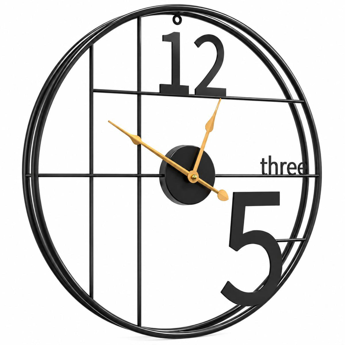 Horloge Murale Design Métal | Three