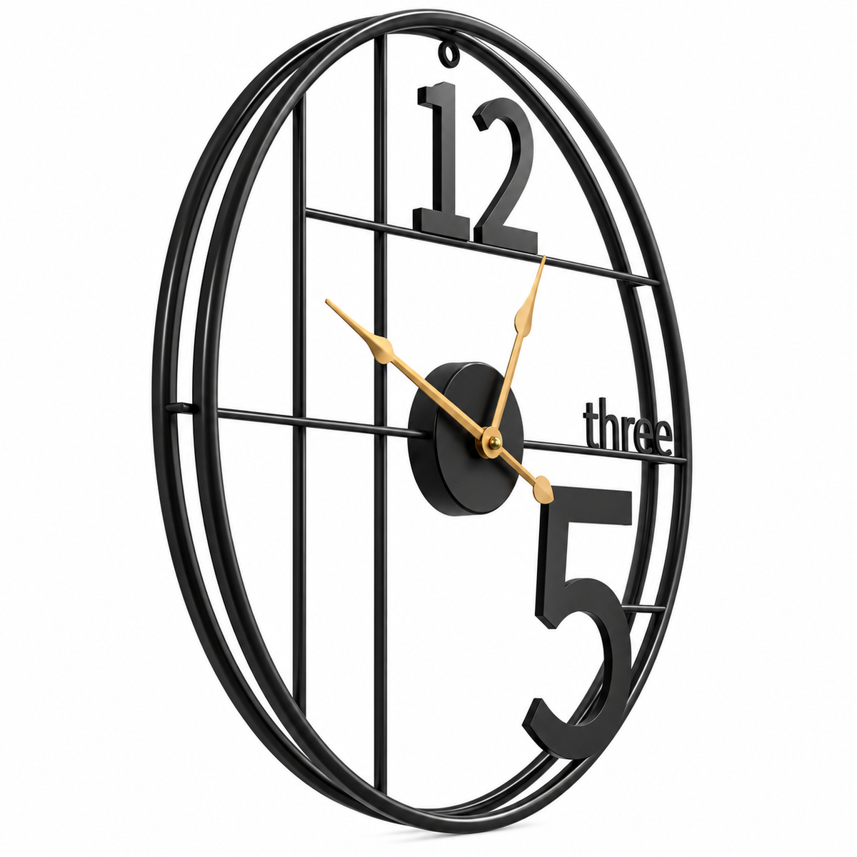Horloge Murale Design Métal | Three