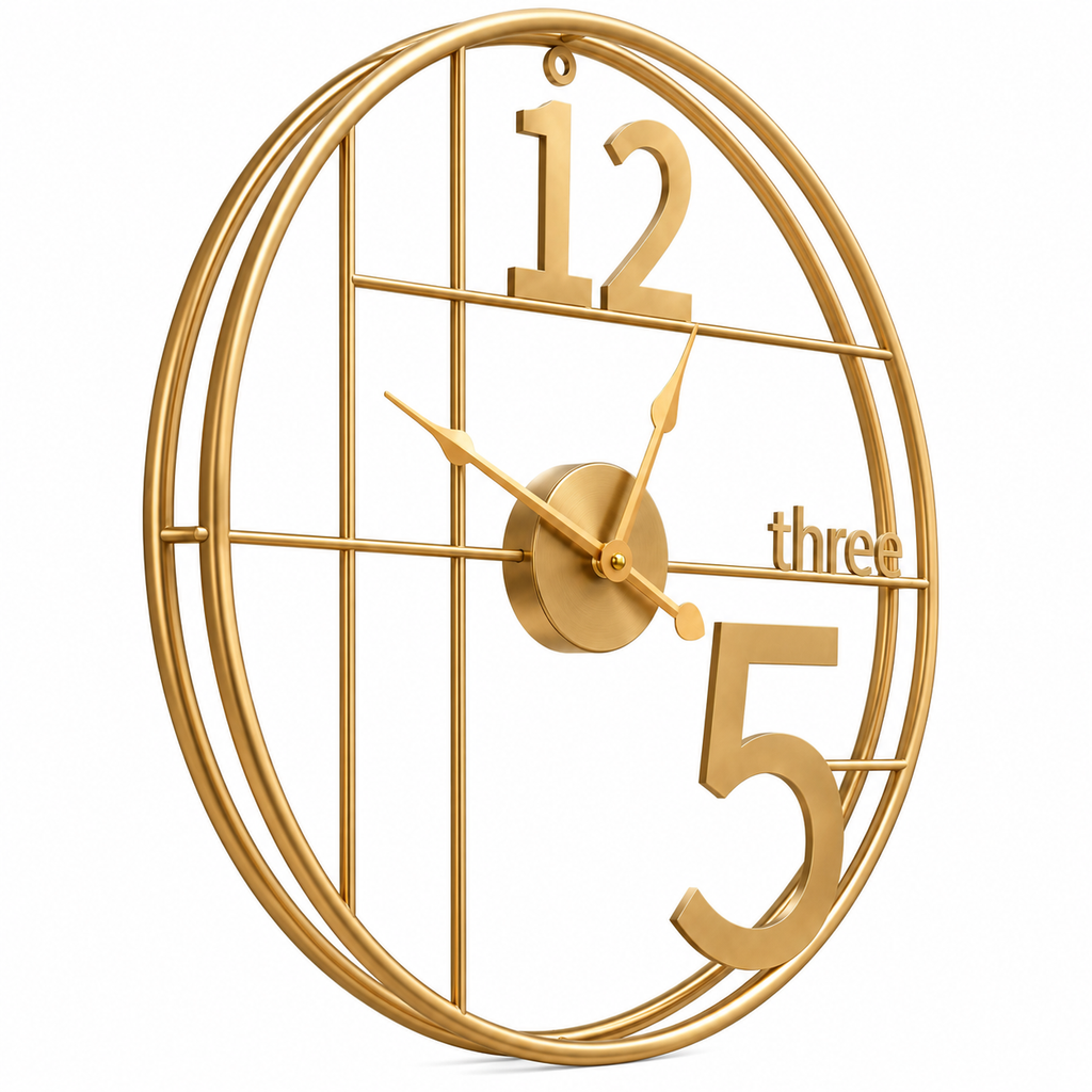 Horloge Murale Design Métal | Three