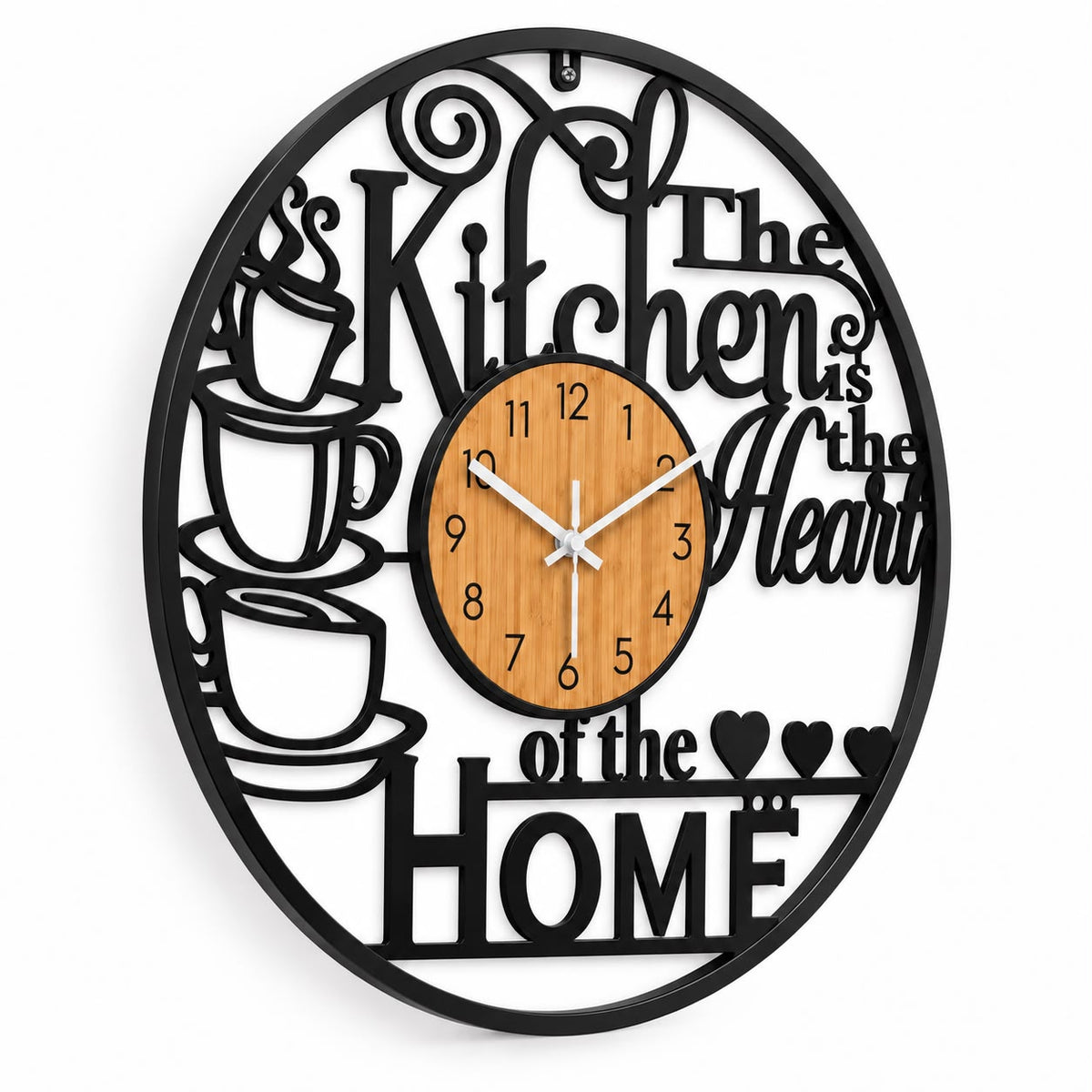 Horloge Murale Design Métal Bois | Home