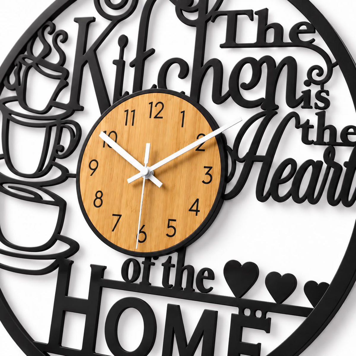 Horloge Murale Design Métal Bois | Home