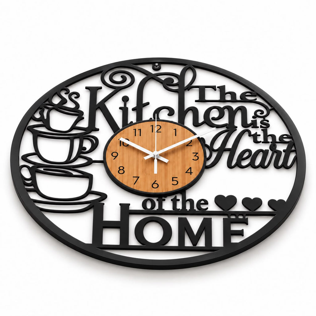 Horloge Murale Design Métal Bois | Home