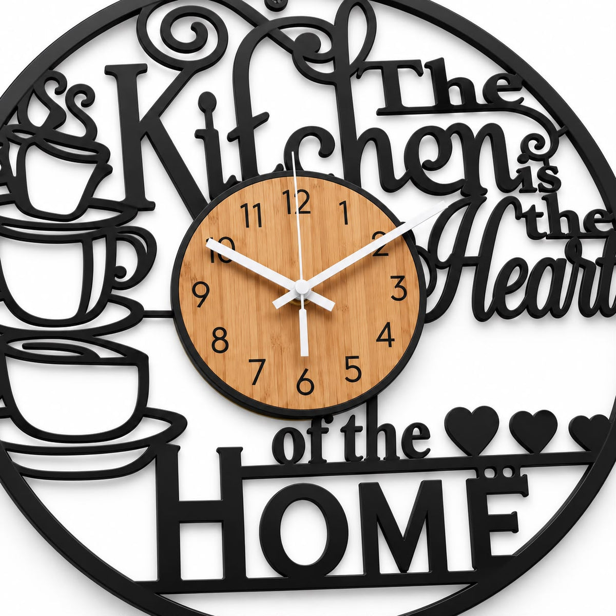 Horloge Murale Design Métal Bois | Home
