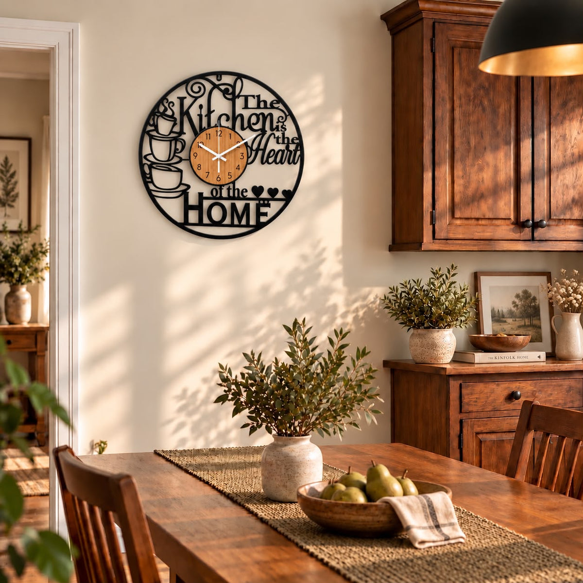 Horloge Murale Design Métal Bois | Home