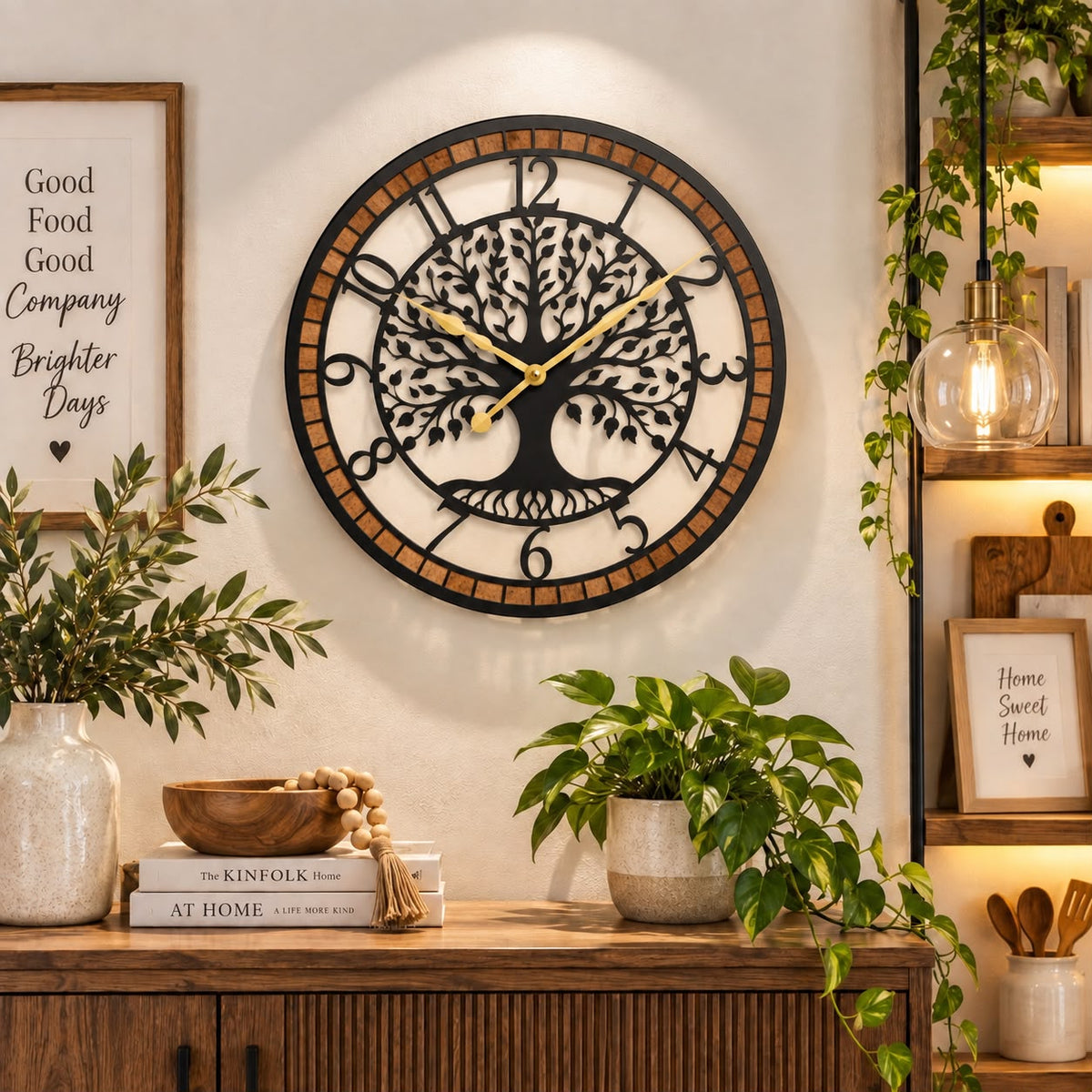 Horloge Murale Design Métal Bois | Shaft