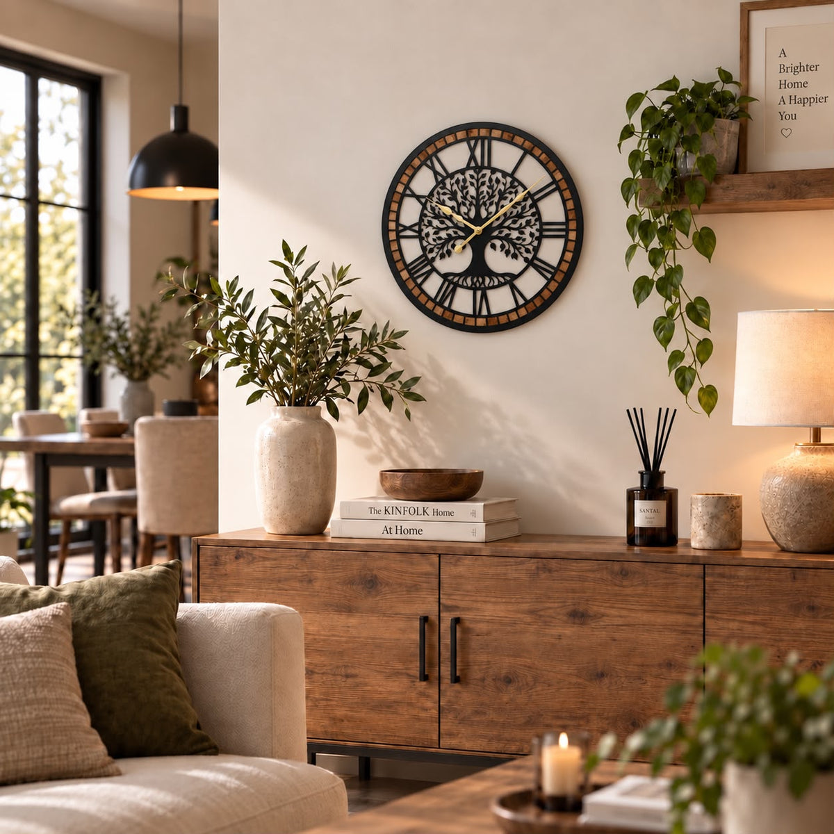 Horloge Murale Design Métal Bois | Shaft