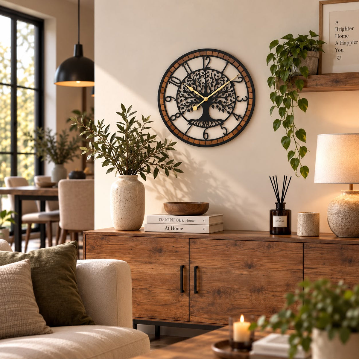Horloge Murale Design Métal Bois | Shaft
