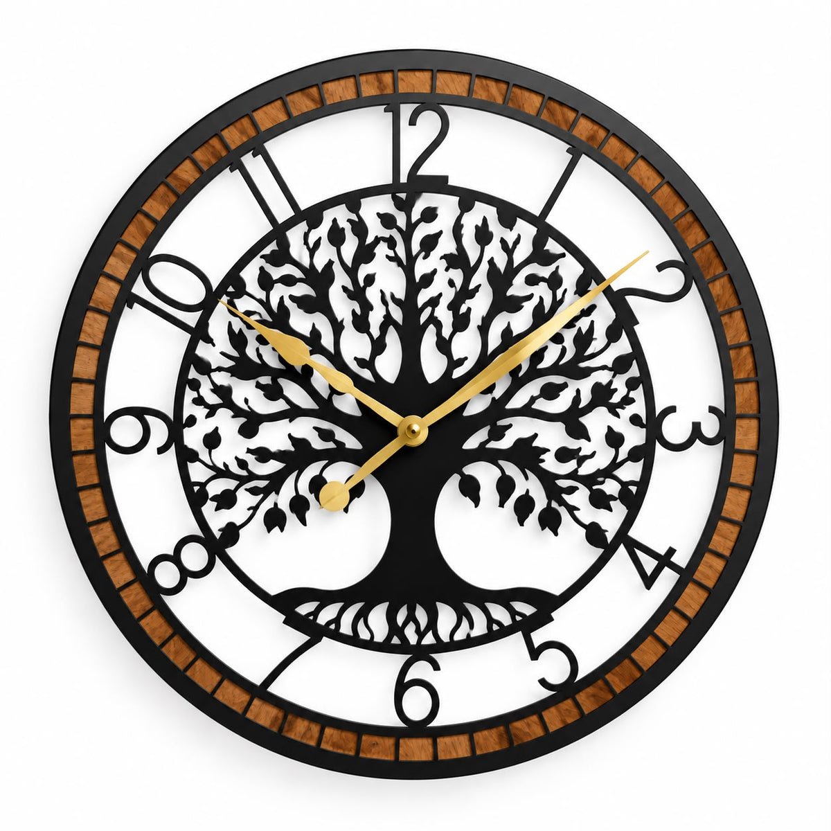 Horloge Murale Design Métal Bois | Shaft