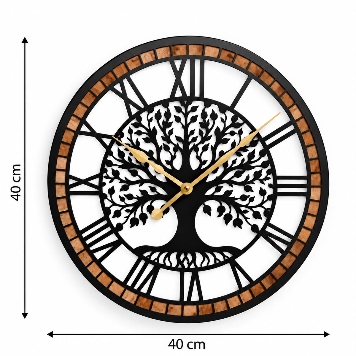 Horloge Murale Design Métal Bois | Shaft