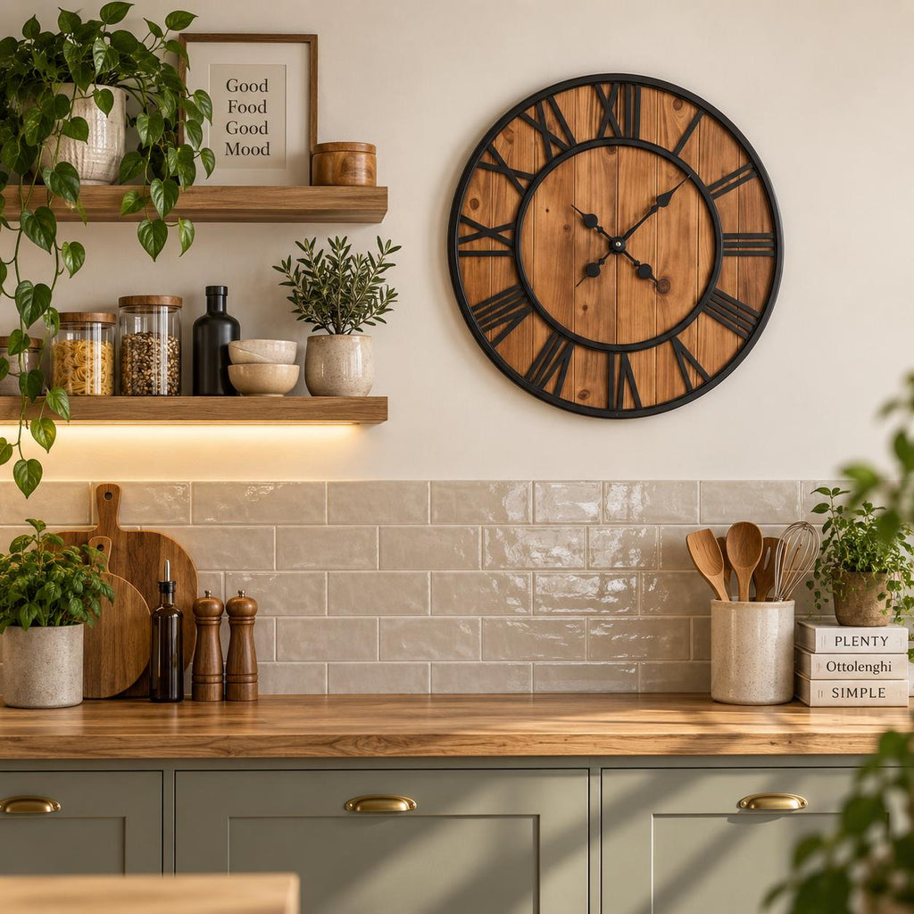 Horloge Murale Design Métal Bois | Westwood