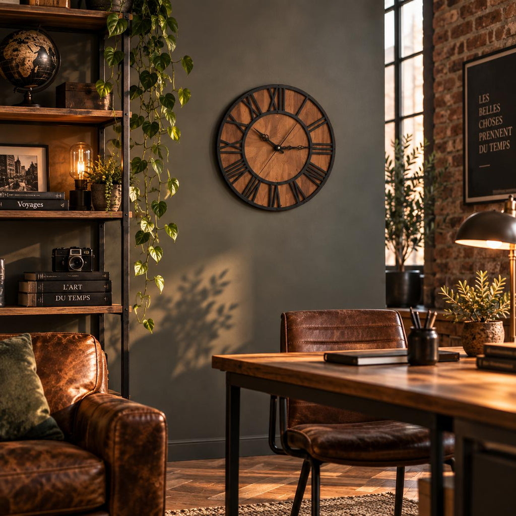 Horloge Murale Design Métal Bois | Westwood