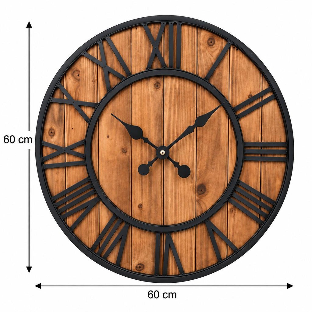Horloge Murale Design Métal Bois | Westwood