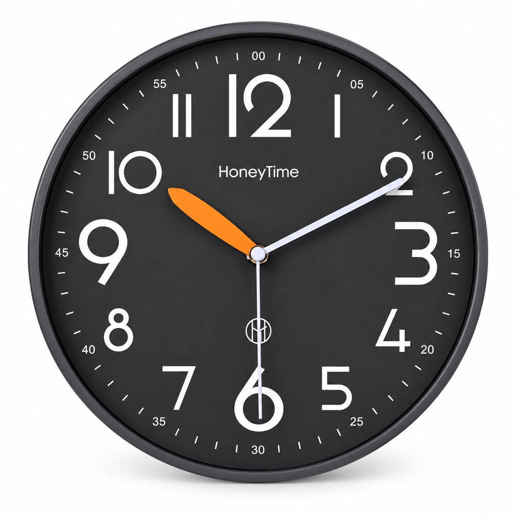 Horloge Murale Moderne Plastique | Black