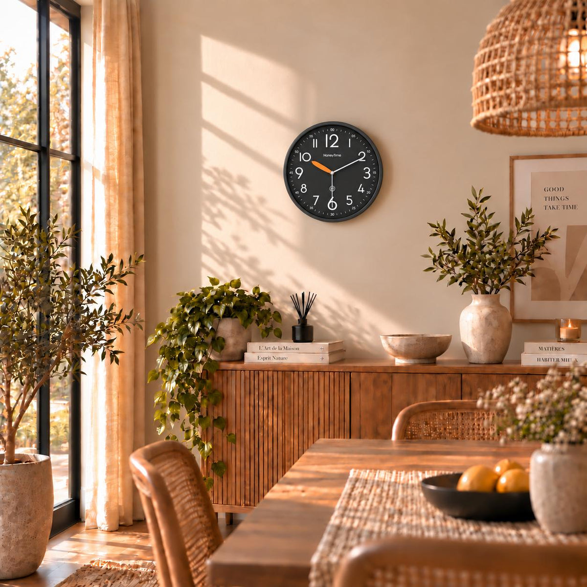Horloge Murale Moderne Plastique | Black