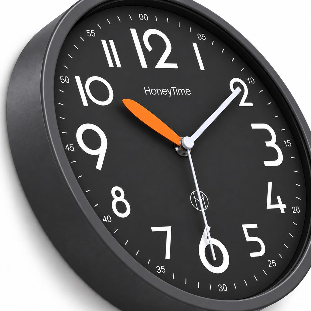 Horloge Murale Moderne Plastique | Black