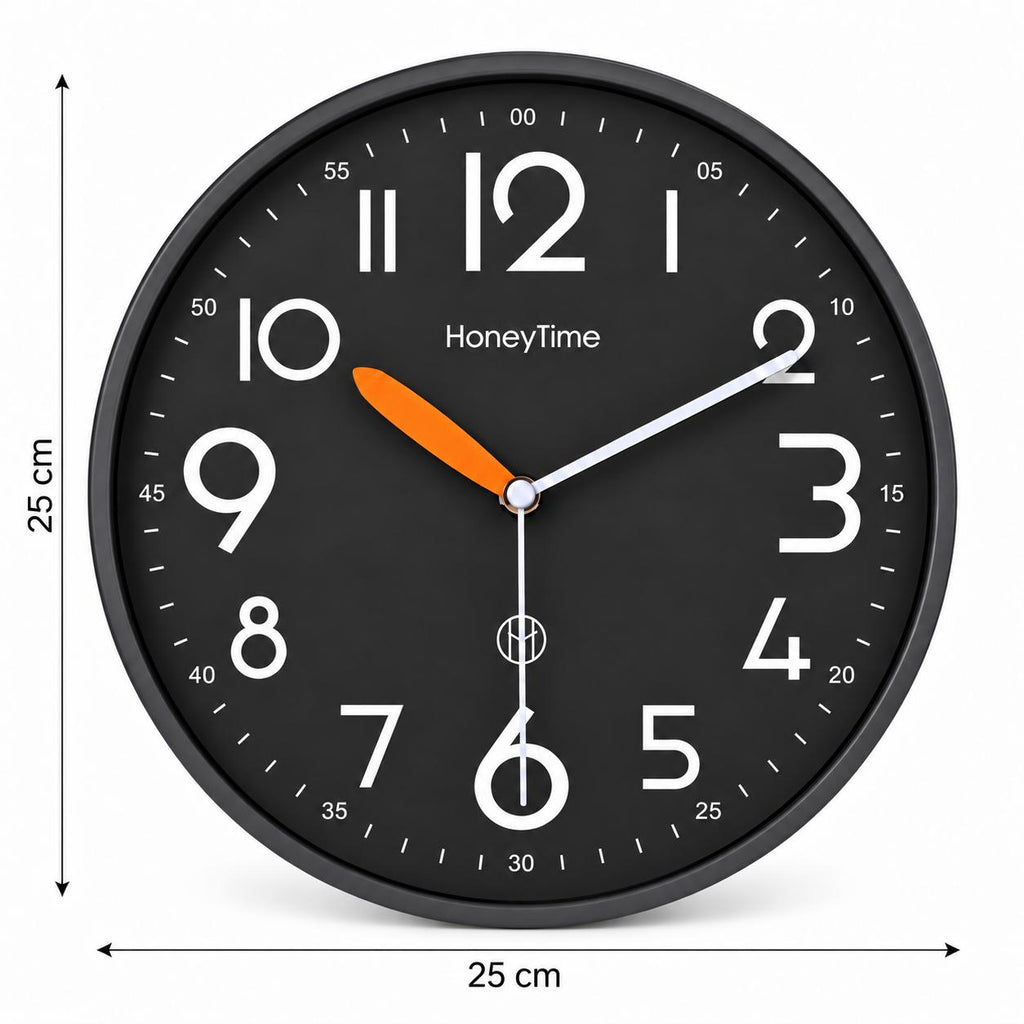Horloge Murale Moderne Plastique | Black