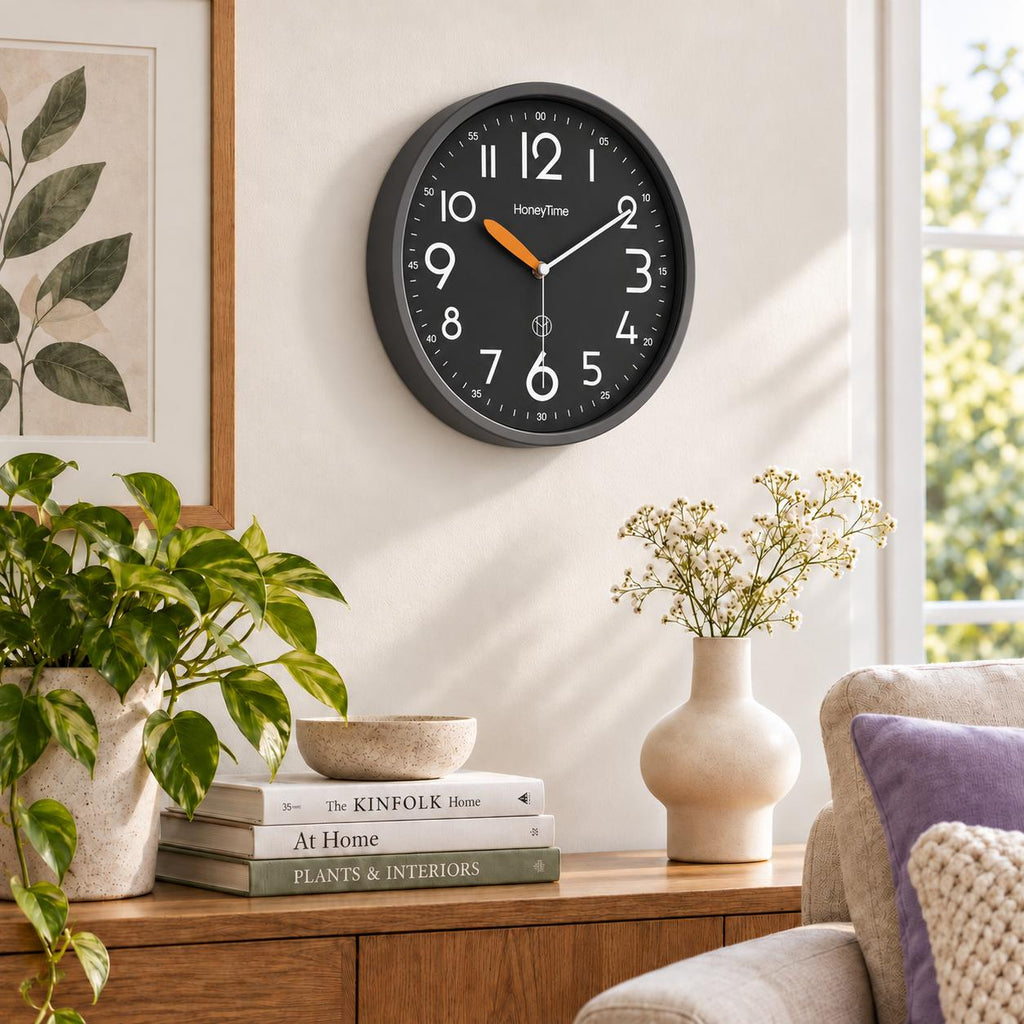 Horloge Murale Moderne Plastique | Black
