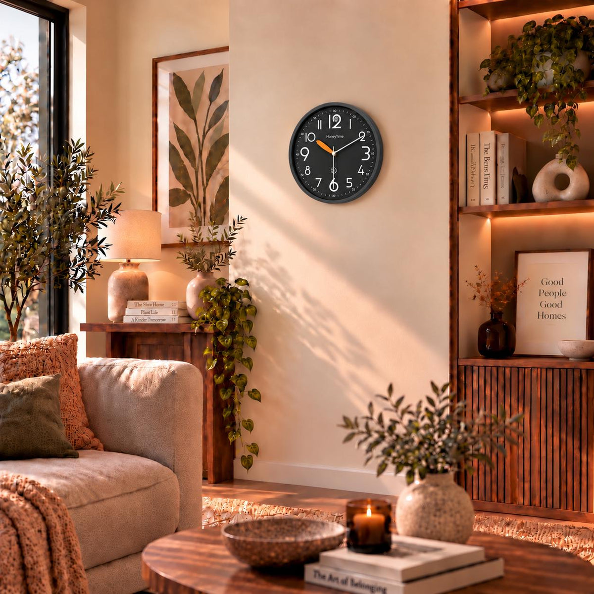 Horloge Murale Moderne Plastique | Black